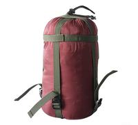 Bolsa de almacenamiento de nailon funcional para un saco de dormir eficiente y organización (rojo)