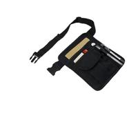 Bolsa de almacenamiento de nailon resistente al agua para personal de restaurante, bolsa de delantal de 5 bolsillos con correa ajustable, organizador de acceso rápido para tabletas, dinero en efectivo