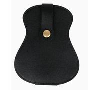 Bolsa De Almacenamiento De Paleta Negra De 1 Pieza, Juego De Paleta De Cuero PU De 1 Pieza, con Llavero Antipérdida, Un Regalo para Los Amantes De La Música.