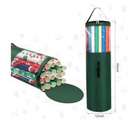 Bolsa de Almacenamiento de Papel de Regalo Gift Wrapping Paper Storage Bag With Handle Zipper 40 Inch Wrapping Paper Organizer Store Up To 24 Rolls For Gift Wrap(Green)