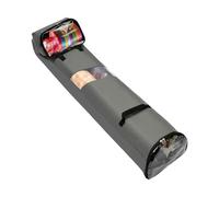 Bolsa de Almacenamiento de Papel de Regalo Hanging Gift Handbag 600D Nylon Detachable grey Storage Tote Organizer For Festival Wrapping Paper