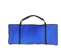 Bolsa de Almacenamiento de Papel de Regalo Oxford Fabric Storage Bag Folding Solid Color Decoration Organiser Large-capacity With Reinforced Handle Wrapping Paper Containers(Blue)
