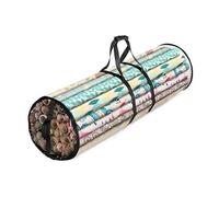 Bolsa de Almacenamiento de Papel de Regalo Wrapping Paper Storage Bag Clear Waterproof Storage Bin Container Gift Wrap Organizer Stores Holiday Organizer(B-no wrapping paper)