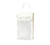 Bolsa de almacenamiento de papel higiénico transparente con gran capacidad de PVC resistente a la humedad inferior para acceso para colgar rápida recuperación de rollos