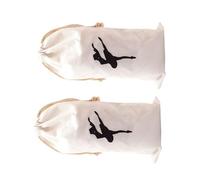 Bolsa de Almacenamiento de Pelusa para Puntas de Ballet 2piezas
