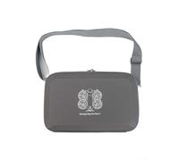 Bolsa de almacenamiento de PU para DJI Neo 2, funda bandolera portátil con interior espacioso para accesorios y accesorios, bolsa de transporte compacta de viaje, gris