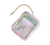 Bolsa de almacenamiento de PVC transparente con impresiones de dibujos animados, espaciosas bolsas de exhibición para la escuela, viajes, actividades al aire libre, bolsa de exhibición de PVC