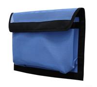 Bolsa de almacenamiento de red marina, soporte de malla de gran capacidad para kayak, accesorios de camping, equipo de jardín, resistente a la humedad, mango resistente, gris (azul)