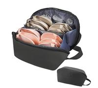 Bolsa de almacenamiento de ropa interior para viajes, bolsa de aseo lavable de gran capacidad para mujer, organizador de lencería portátil, para guardar ropa interior, calcetines, cosméticos (gris 1)
