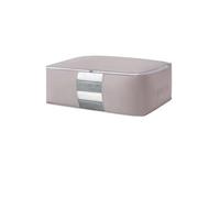 Bolsa de Almacenamiento de Ropa Plegable, no Tejida, para Almohadas, colchas, Mantas a Prueba de Polvo, armarios, Cajas organizadoras.(Grey,S 52x35x16cm)