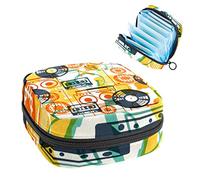 Bolsa de almacenamiento de servilletas sanitarias, bolsa de copa menstrual, bolsa de tampón, organizador de almohadillas de período para mujeres y niñas, equipo de audio para auriculares