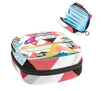 Bolsa de almacenamiento de servilletas sanitarias, bolsa de copa menstrual, bolsa de tampón, organizador de almohadillas de período para mujeres y niñas, cultura japonesa