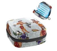 Bolsa de almacenamiento de servilletas sanitarias, bolsa de copa menstrual, bolsa de tampón, organizador de almohadillas de período para mujeres y niñas, cultura de la antigua Grecia