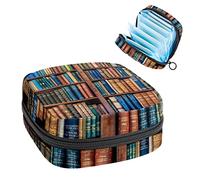 Bolsa de almacenamiento de servilletas sanitarias, bolsa de copa menstrual, bolsa de tampón, organizador de almohadillas de período para mujeres y niñas, estantería de biblioteca escolar