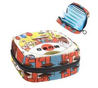 Bolsa de almacenamiento de servilletas sanitarias, bolsa de copa menstrual, bolsa de tampón, organizador de almohadillas de período para mujeres y niñas, cultura japonesa