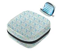 Bolsa de almacenamiento de servilletas sanitarias, bolsa de copa menstrual, bolsa de viaje para niñas, organizador de almohadillas sanitarias, mármol de acuarela irreal