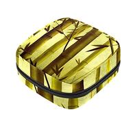 Bolsa de almacenamiento de servilletas sanitarias, bolsa de copa menstrual, bolsa de viaje para niñas, organizador de almohadillas sanitarias, bosque de bambú