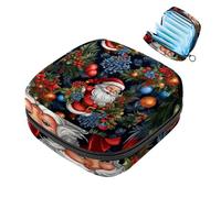 Bolsa de almacenamiento de servilletas sanitarias, bolsa de copa menstrual para niñas, bolsa de viaje de gran capacidad, organizador de almohadillas sanitarias, patrón de bastón de caramelo de