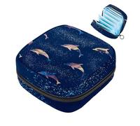 Bolsa de almacenamiento de servilletas sanitarias, bolsa de copa menstrual para niñas, viajes, gran capacidad, organizador de almohadillas sanitarias, animales del bosque del bosque, color 2,