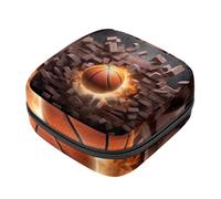 Bolsa de Almacenamiento de servilletas sanitarias,Bolsa de época,Baloncesto Arte de la Pared Abstracto,Bolsa de Almohadilla