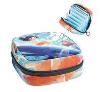 Bolsa de Almacenamiento de servilletas sanitarias,Bolsa de época,Elfo Azul de la niña de los sueños,Bolsa de Almohadilla