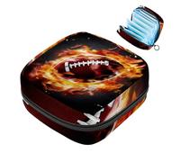 Bolsa de Almacenamiento de servilletas sanitarias,Bolsa de época,fútbol Americano y Fuego,Bolsa de Almohadilla