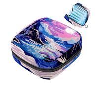 Bolsa de Almacenamiento de servilletas sanitarias,Bolsa de época,Resumen río Tropical Textura,Bolsa de Almohadilla