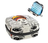 Bolsa de almacenamiento de servilletas sanitarias, bolsa de kit de período para la escuela, bolsa de copa menstrual, bolsa organizadora de servilletas sanitarias, mujer africana en turbante tribal