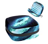 Bolsa de almacenamiento de servilletas sanitarias, bolsa de kit de período para la escuela, bolsa de copa menstrual, bolsa organizadora de servilletas sanitarias, nebulosas espaciales galaxias