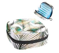 Bolsa de almacenamiento de servilletas sanitarias, bolsa de kit de período para la escuela, bolsa de copa menstrual, bolsa organizadora de servilletas sanitarias, plumas de gente