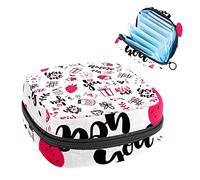 Bolsa de almacenamiento de servilletas sanitarias, bolsa de kit de período para la escuela, bolsa de copa menstrual, bolsa organizadora de servilletas sanitarias, tú y yo