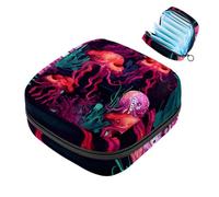 Bolsa de almacenamiento de servilletas sanitarias, bolsa de período, peces tortuga, caballos de mar y pulpo, bolsas sanitarias para productos femeninos