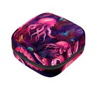 Bolsa de almacenamiento de servilletas sanitarias, bolsa de período, peces tortuga, caballos de mar y pulpo, bolsas sanitarias para productos femeninos