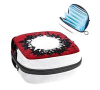 Bolsa de almacenamiento de servilletas sanitarias, bolsa de regalo negra I Like Monday First Period para niñas y mujeres, bolsa de copa menstrual, bolsas de tampón para menstruación femenina, Holde,