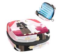 Bolsa de almacenamiento de servilletas sanitarias, bolsa de tampón para copa menstrual, organizador para almohadillas de período, para mujeres y niñas, parejas de bodas japonesas
