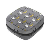 Bolsa de almacenamiento de servilletas sanitarias, bolsa portátil para copa menstrual, bolsa para el primer período para mujeres y niñas, dulces sueños, ovejas blancas, amarillo, luna, estrella, gris,