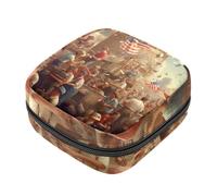 Bolsa de almacenamiento de servilletas sanitarias, bolsa portátil para copa menstrual, bolsa para el primer período para mujeres y niñas, día del trabajo-1436 con cremallera para menstruación, bolso
