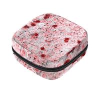 Bolsa de almacenamiento de servilletas sanitarias, bolsas de productos femeninos, bolsa portátil para kit de período para niñas, mujeres, mujeres, mujeres, fondo floral, Varios colores, 4.7x6.6x6.6 in/12x17x17 cm