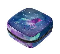 Bolsa de almacenamiento de servilletas sanitarias, bolsas de productos femeninos, bolsa portátil para niñas, mujeres, señoras, constelación de unicornio, Varios colores, 4.7x6.6x6.6 in/12x17x17 cm