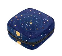 Bolsa de almacenamiento de servilletas sanitarias, bolsas de productos femeninos, bolsa portátil para kit de período para niñas, mujeres, señoras, Galaxy Space, Varios colores, 4.7x6.6x6.6 in/12x17x17 cm