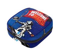 Bolsa de almacenamiento de servilletas sanitarias, bolsas de productos femeninos, bolsa portátil para niñas, mujeres, señoras, bienvenido a la exploración de Marte, planeta astronauta, Varios colores, 4.7x6.6x6.6 in/12x17x17 cm