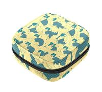 Bolsa de almacenamiento de servilletas sanitarias, bolsas de productos femeninos, bolsa portátil para niñas y mujeres, patrón Border Collie, Varios colores, 4.7x6.6x6.6 in/12x17x17 cm