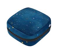 Bolsa de almacenamiento de servilletas sanitarias, bolsas de productos femeninos, bolsa portátil para niñas y mujeres, diseño de estrella de la Vía Láctea, Varios colores, 4.7x6.6x6.6 in/12x17x17 cm