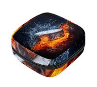 Bolsa de almacenamiento de servilletas sanitarias, bolsas de productos femeninos, bolsa portátil para niñas y mujeres, hockey, agua de fuego, Varios colores, 4.7x6.6x6.6 in/12x17x17 cm