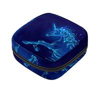 Bolsa de almacenamiento de servilletas sanitarias, bolsas de productos femeninos, bolsa portátil para niñas, mujeres, señoras, constelación, unicornio, Varios colores, 4.7x6.6x6.6 in/12x17x17 cm