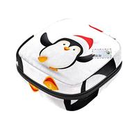 Bolsa de almacenamiento de servilletas sanitarias, bolsas de productos femeninos, bolsa portátil para niñas, mujeres, señoras, pingüino feliz Navidad, Varios colores, 4.7x6.6x6.6 in/12x17x17 cm