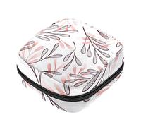 Bolsa de almacenamiento de servilletas sanitarias, bolsas de productos femeninos, bolsa portátil para kit de período para niñas, mujeres, señoras, hojas simples, Varios colores, 4.7x6.6x6.6 in/12x17x17 cm