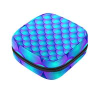 Bolsa de almacenamiento de servilletas sanitarias, bolsas de productos femeninos, bolsa portátil para kit de período para niñas, mujeres, señoras, cuento de sirena, Varios colores, 4.7x6.6x6.6 in/12x17x17 cm