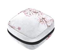 Bolsa de almacenamiento de servilletas sanitarias, bolsas de productos femeninos, bolsa portátil para niñas, mujeres, damas, cerezo, flor de cerezo, todos los días-01, Varios colores, 4.7x6.6x6.6 in/12x17x17 cm