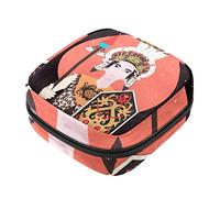 Bolsa de almacenamiento de servilletas sanitarias, bolsas de productos femeninos, bolsa portátil para niñas, mujeres, señoras, mujeres indígenas tradicionales, personas, Varios colores, 4.7x6.6x6.6 in/12x17x17 cm